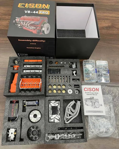 Kit de modelo de motor V8 de gasolina