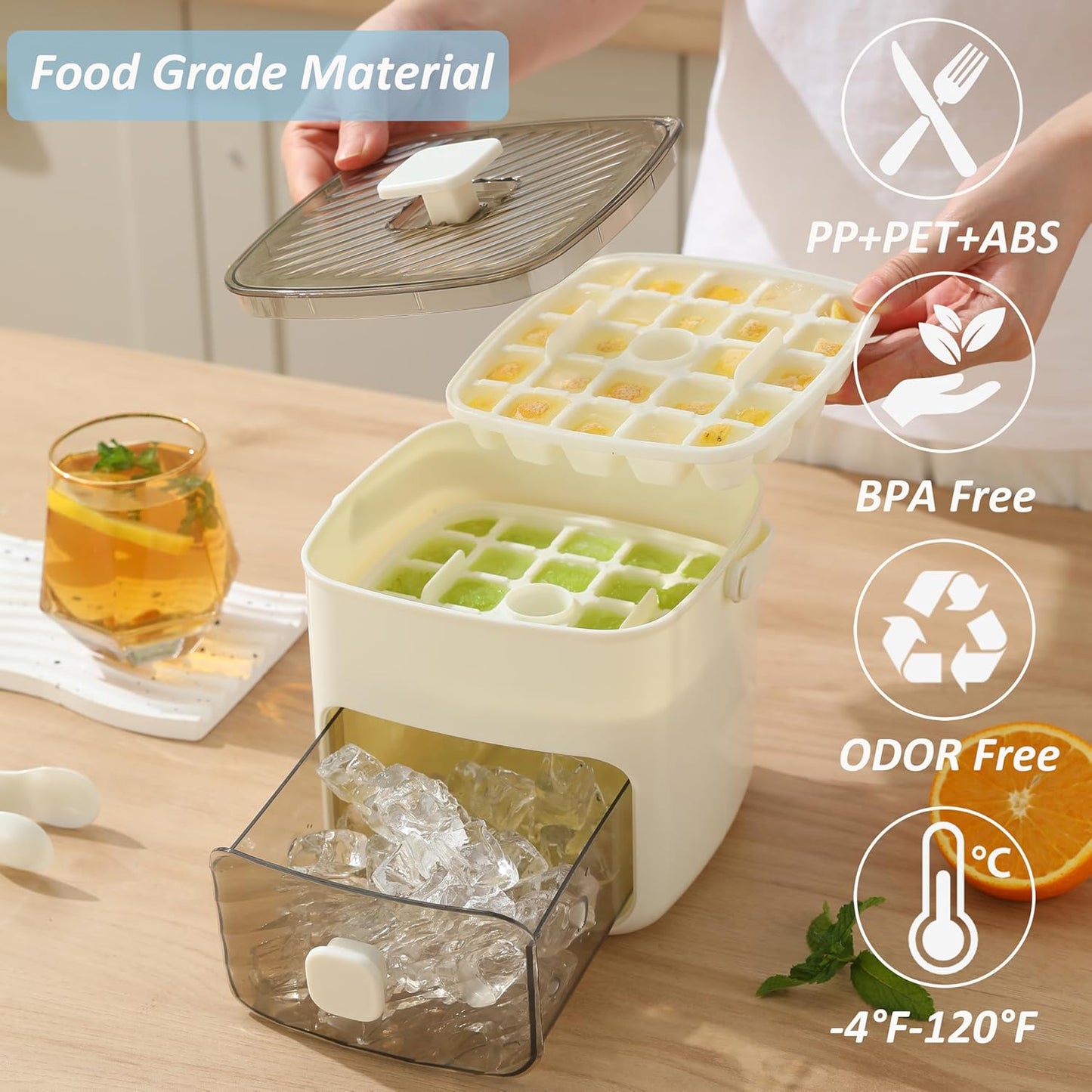 🔥 ÚLTIMO DÍA DE OFERTA — ¡SOLO $459 MXN! 🔥  Máquina portátil para hacer 48 cubos de hielo