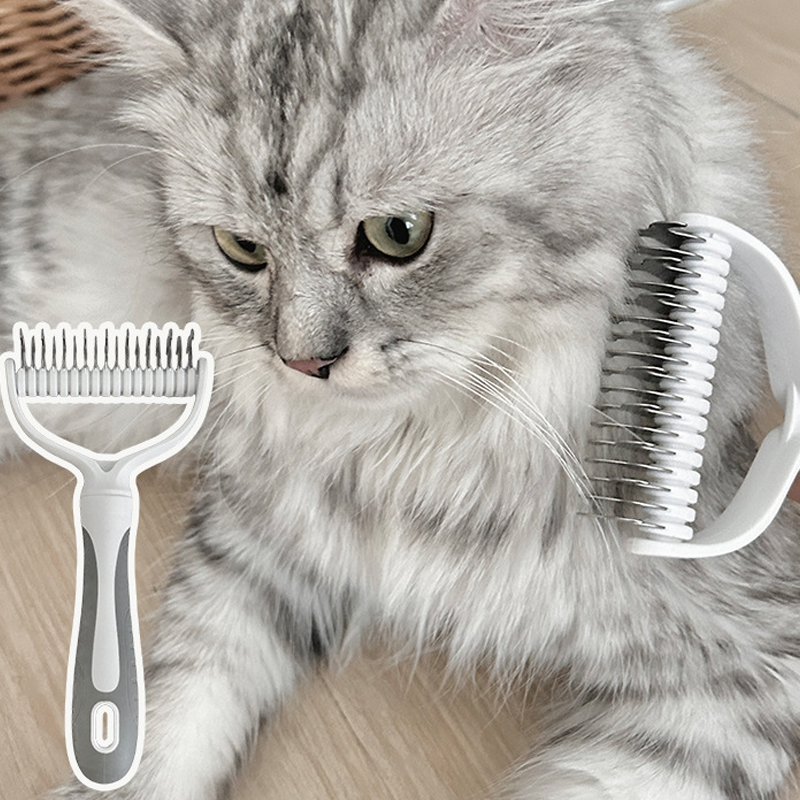 🔥 ÚLTIMO DÍA DE OFERTA — ¡SOLO $289 MXN! 🔥 Rastrillo quitapelo de doble cara para mascotas